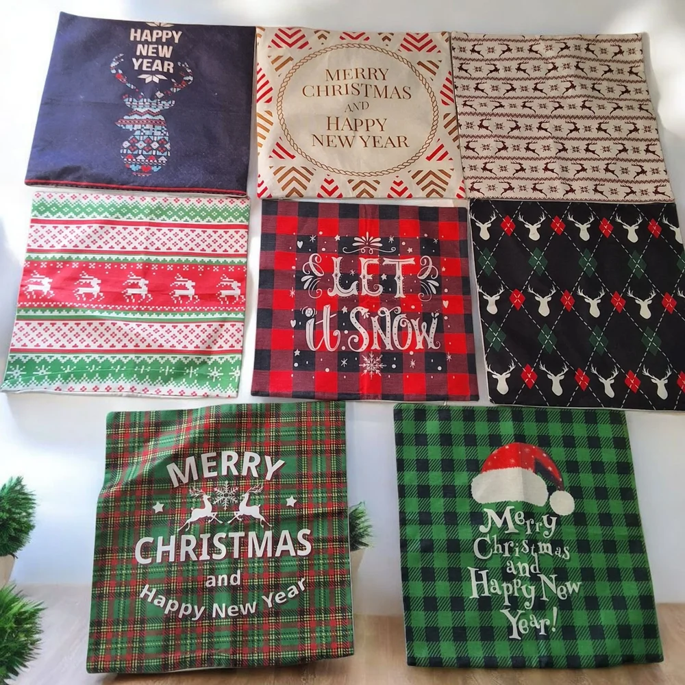 Festive Christmas Cushion‎ Covers Set